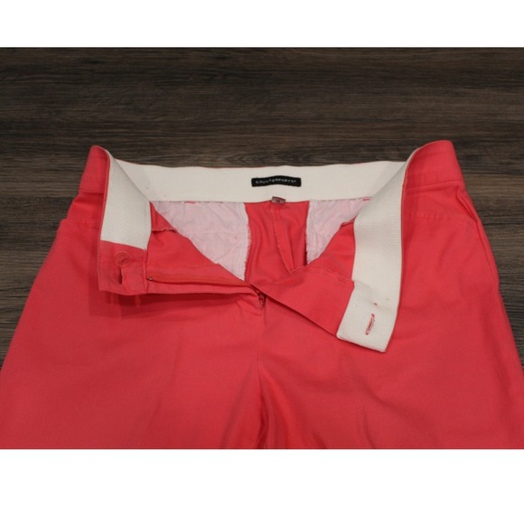 Counterparts Coral Pink Capris Cropped Button Hem Trousers Size 12 - Picture 7 of 13